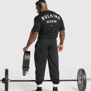 Best Gymshark Bulking Season T-Shirt Black