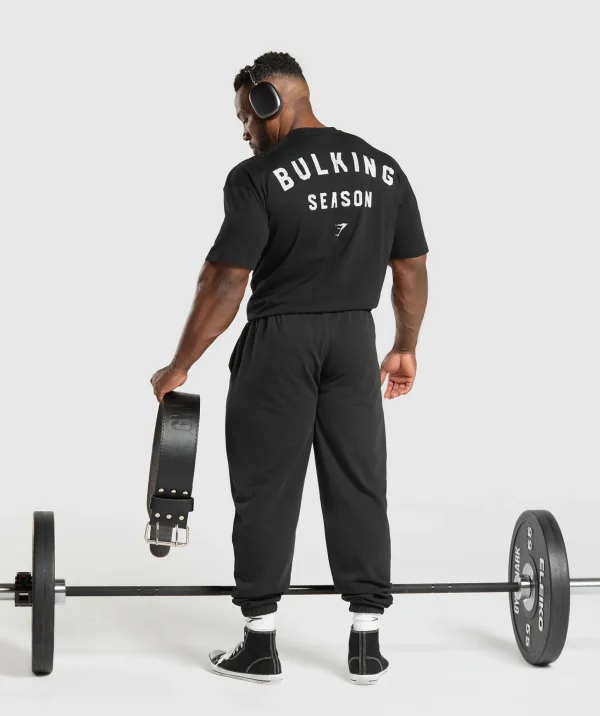 Best Gymshark Bulking Season T-Shirt Black