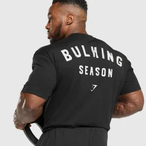 Best Gymshark Bulking Season T-Shirt Black