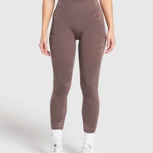 Fashion Gymshark Caged Seamless Leggings Purple/Brown