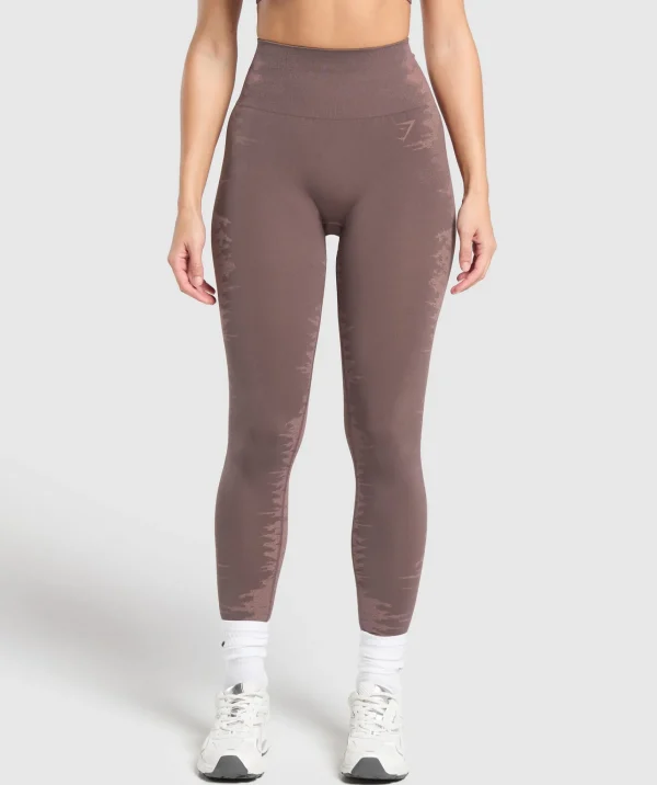 Fashion Gymshark Caged Seamless Leggings Purple/Brown