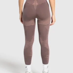 Fashion Gymshark Caged Seamless Leggings Purple/Brown