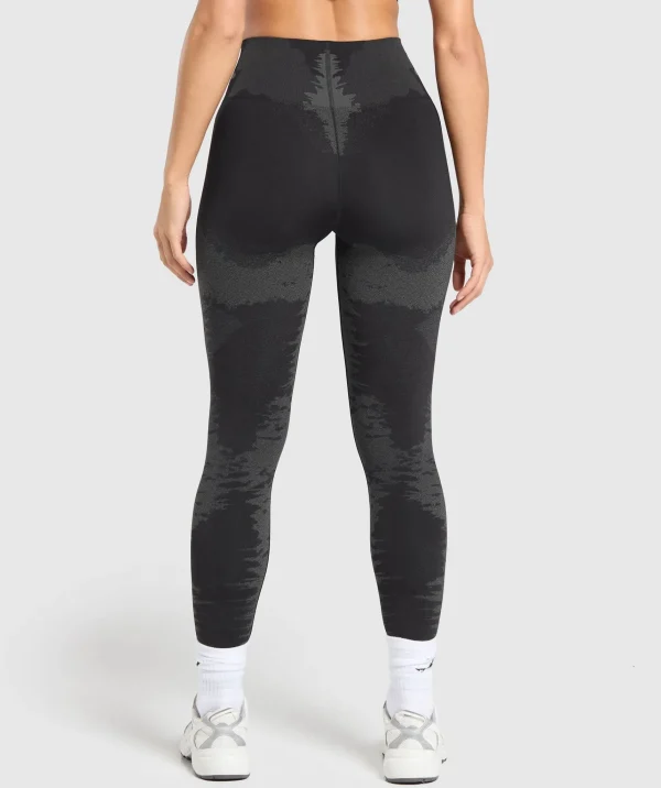 Outlet Gymshark Caged Seamless Leggings Black/GraphiteGrey