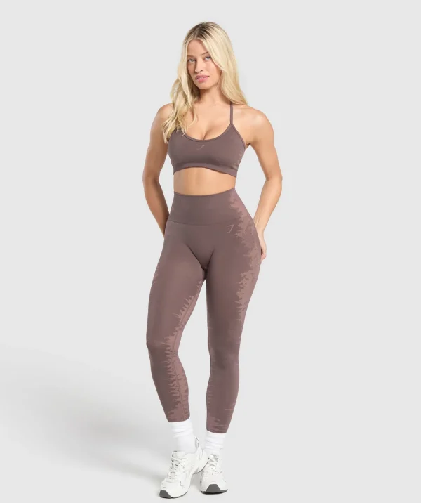 Fashion Gymshark Caged Seamless Leggings Purple/Brown