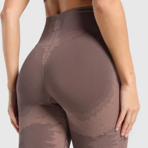 Fashion Gymshark Caged Seamless Leggings Purple/Brown