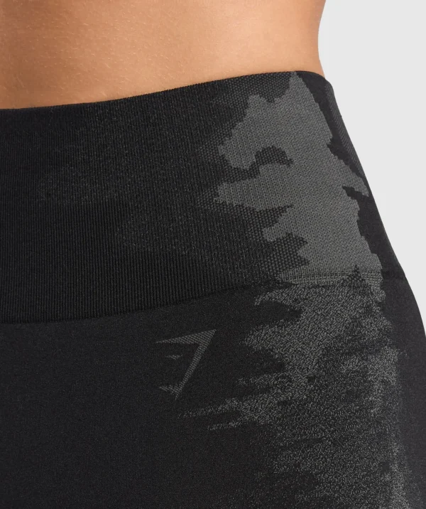 Outlet Gymshark Caged Seamless Leggings Black/GraphiteGrey