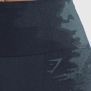 Clearance Gymshark Caged Seamless Leggings HeavyBlue/IronBlue