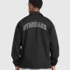 Sale Gymshark Canvas Coach Jacket Black