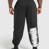 Fashion Gymshark Chalk Joggers Black