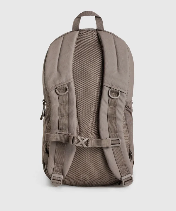 Outlet Gymshark Coated Pursuit Backpack CamoBrown/CementBrown