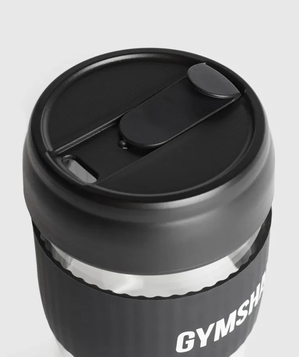 Hot Gymshark Coffee Cup Black