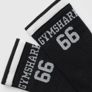 Best Gymshark Collegiate Graphic Crew Sock Black