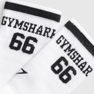 Best Gymshark Collegiate Graphic Crew Sock White