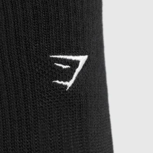 Best Gymshark Collegiate Graphic Crew Sock Black