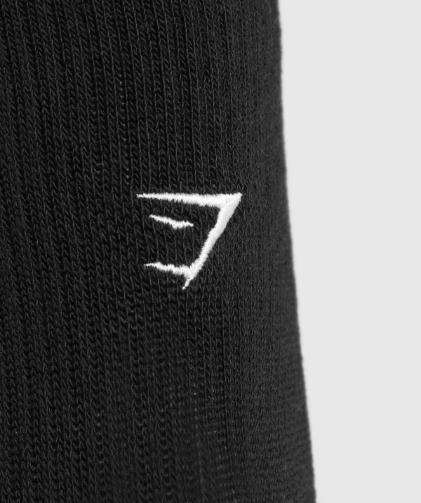 Best Gymshark Collegiate Graphic Crew Sock Black