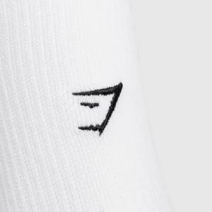 Best Gymshark Collegiate Graphic Crew Sock White