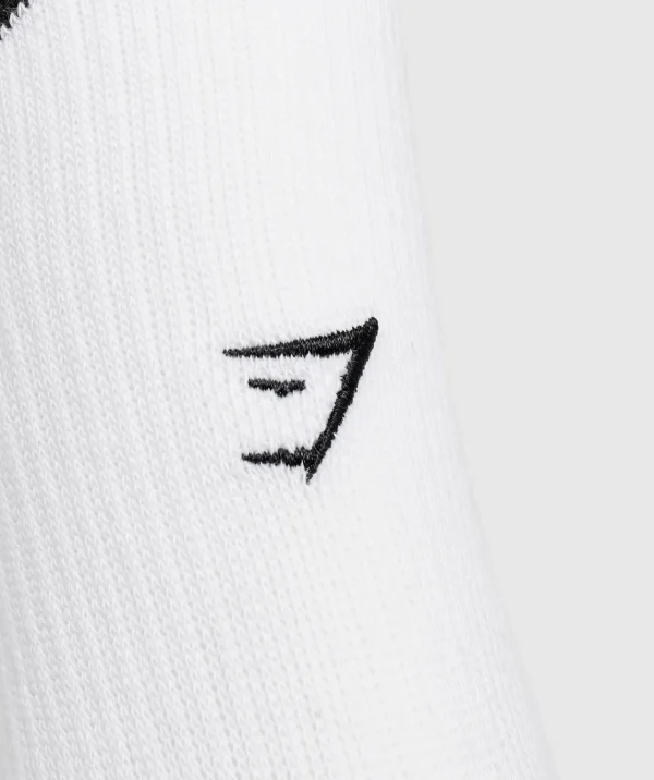 Best Gymshark Collegiate Graphic Crew Sock White