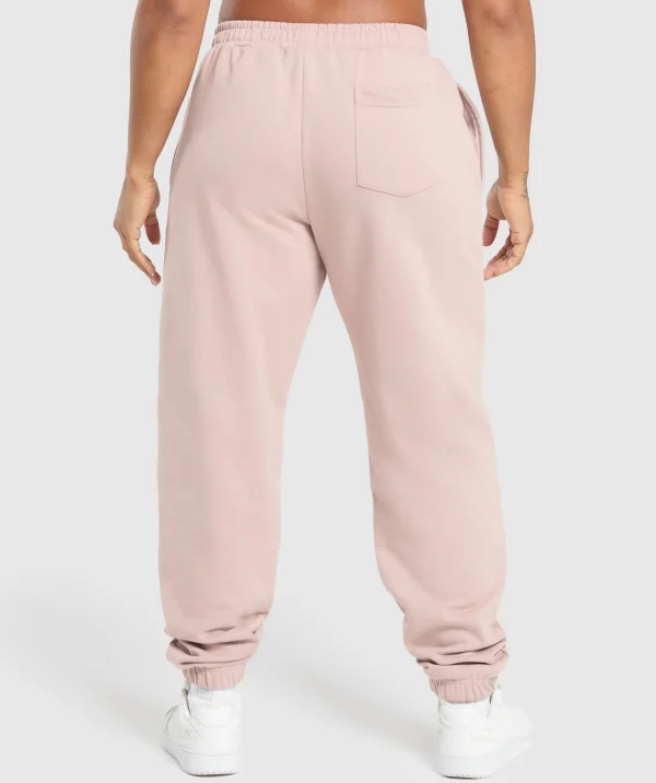 Fashion Gymshark Collegiate Joggers MutedPink