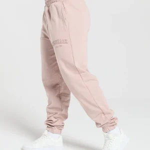 Fashion Gymshark Collegiate Joggers MutedPink