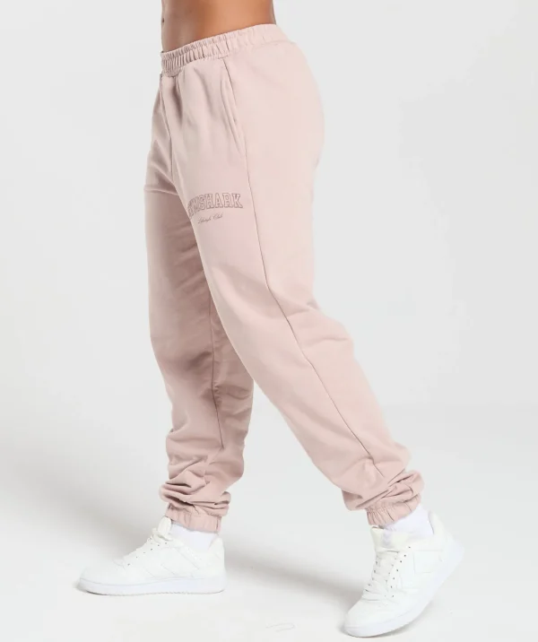 Fashion Gymshark Collegiate Joggers MutedPink