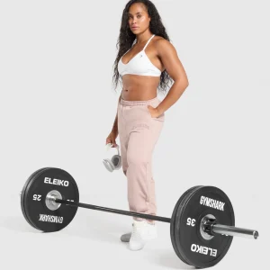 Fashion Gymshark Collegiate Joggers MutedPink