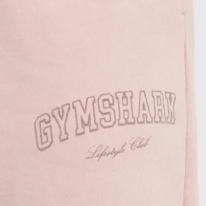 Fashion Gymshark Collegiate Joggers MutedPink