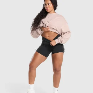 New Gymshark Collegiate Sweatshirt MutedPink