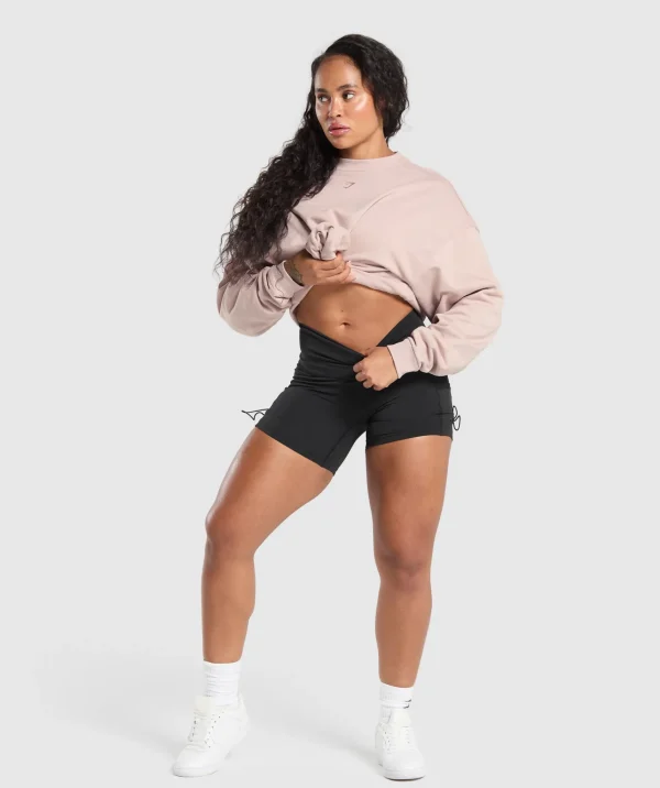 New Gymshark Collegiate Sweatshirt MutedPink