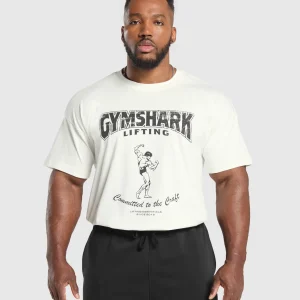 Clearance Gymshark Committed to the Craft T-Shirt SoftWhite