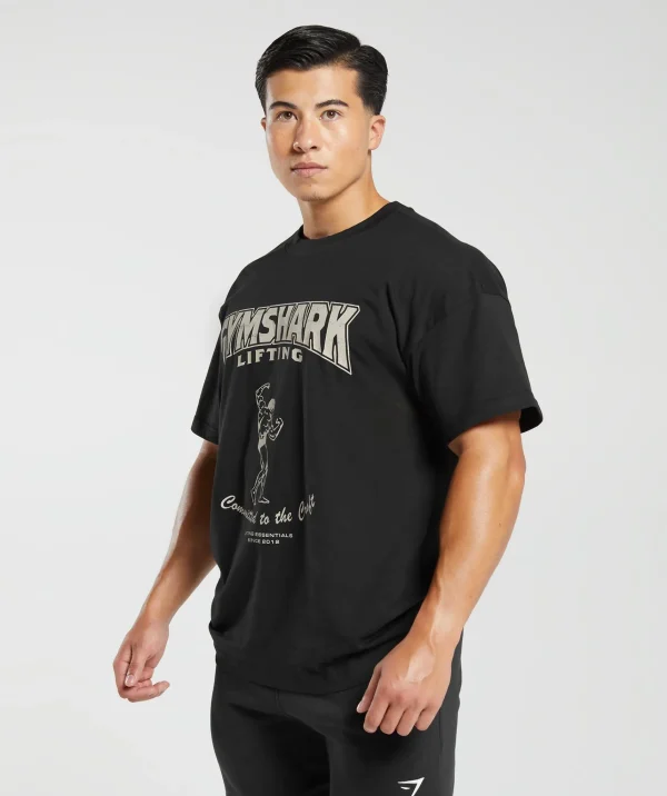 Fashion Gymshark Committed to the Craft T-Shirt Black