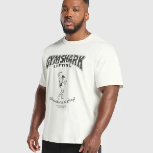 Clearance Gymshark Committed to the Craft T-Shirt SoftWhite