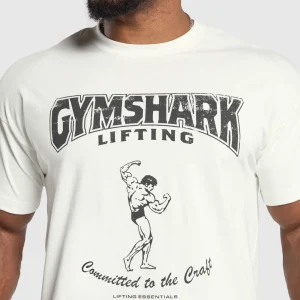 Clearance Gymshark Committed to the Craft T-Shirt SoftWhite