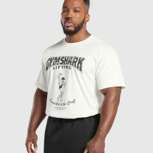 Clearance Gymshark Committed to the Craft T-Shirt SoftWhite