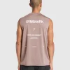 New Gymshark Conditioning Apparel Cut Off Tank PowderMauve