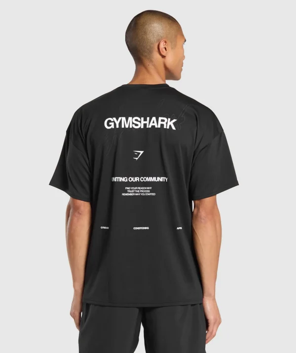 Online Gymshark Conditioning Apparel T-Shirt Black