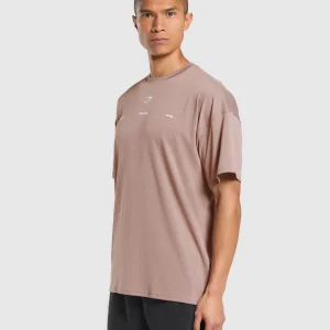 Clearance Gymshark Conditioning Apparel T-Shirt PowderMauve