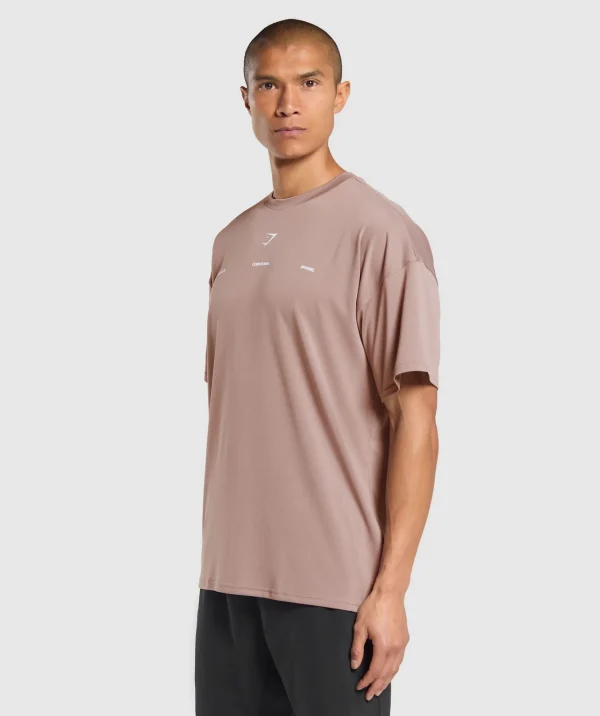 Clearance Gymshark Conditioning Apparel T-Shirt PowderMauve