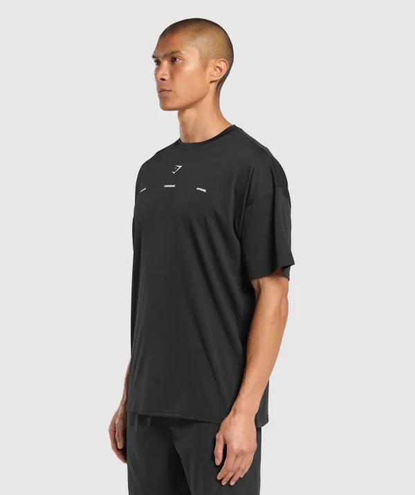 Online Gymshark Conditioning Apparel T-Shirt Black