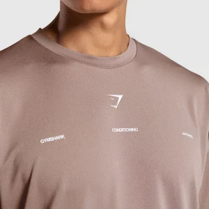 Clearance Gymshark Conditioning Apparel T-Shirt PowderMauve