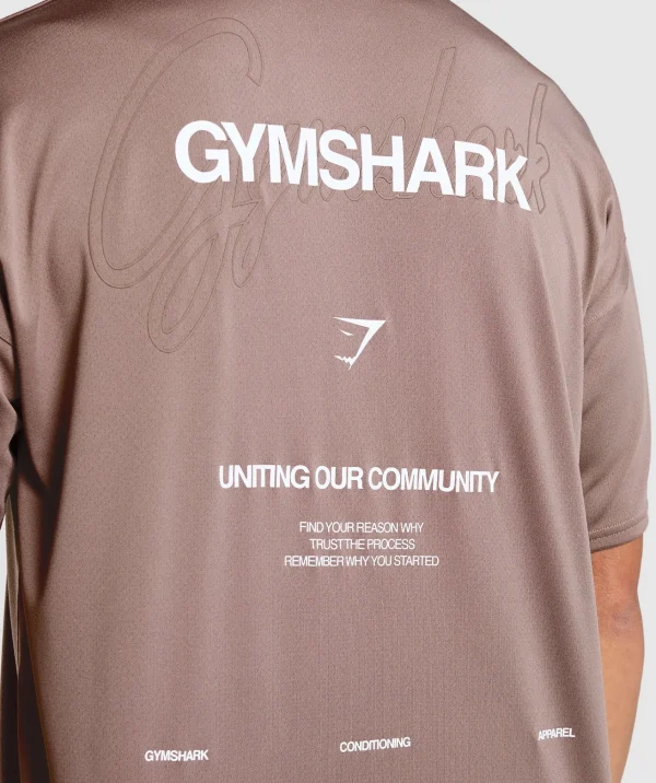 Clearance Gymshark Conditioning Apparel T-Shirt PowderMauve