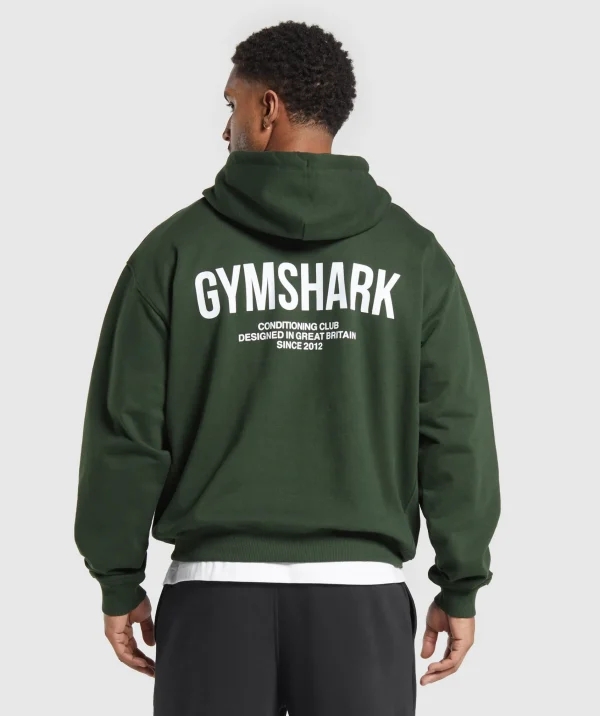 New Gymshark Conditioning Club Hoodie TrailGreen