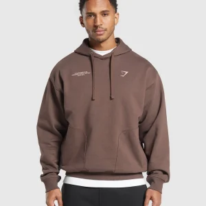 Hot Gymshark Conditioning Club Hoodie WalnutBrown