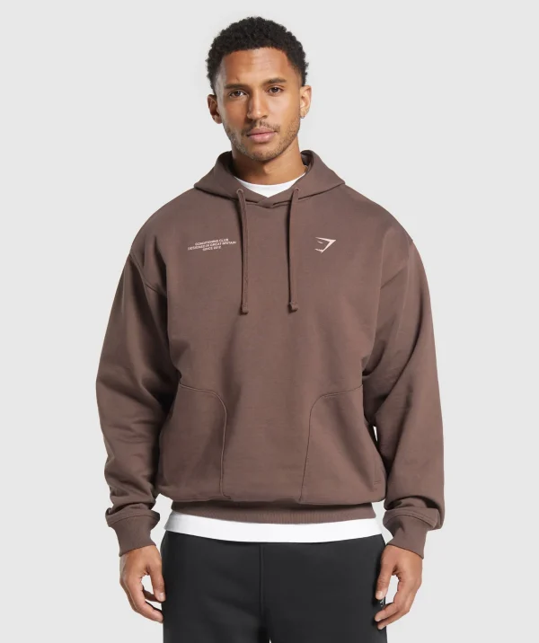 Hot Gymshark Conditioning Club Hoodie WalnutBrown