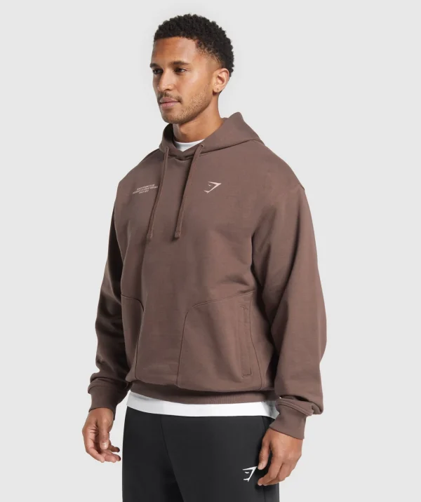 Hot Gymshark Conditioning Club Hoodie WalnutBrown