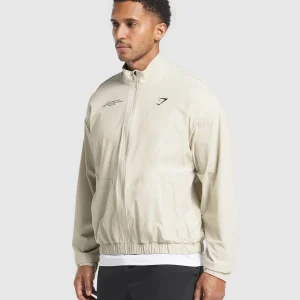 Fashion Gymshark Conditioning Club Track Jacket PebbleGrey