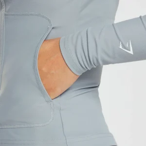 Online Gymshark Conditioning Full Zip Jacket DenimGrey