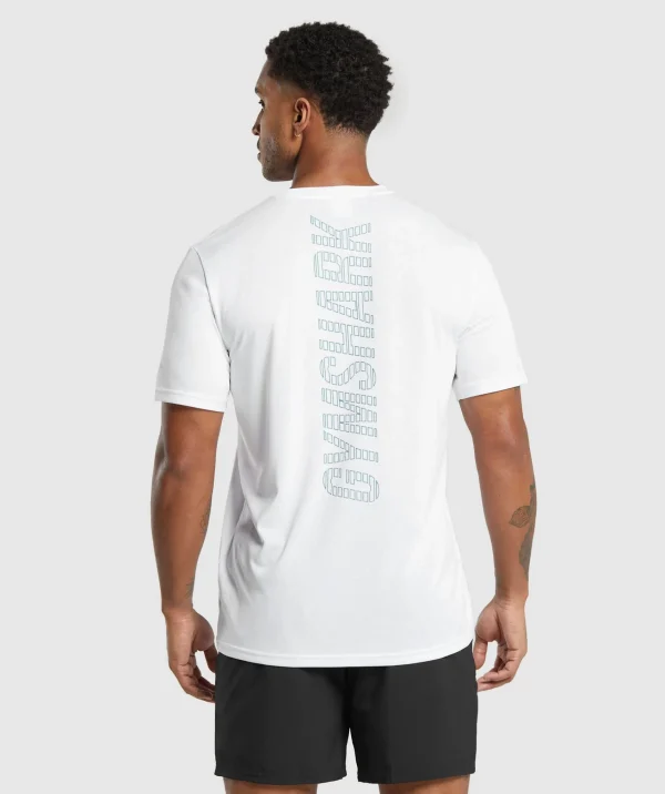 Online Gymshark Conditioning Goods T-Shirt White