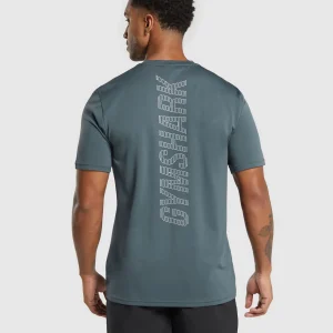 Hot Gymshark Conditioning Goods T-Shirt TitaniumBlue