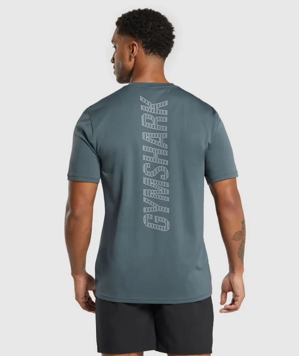 Hot Gymshark Conditioning Goods T-Shirt TitaniumBlue