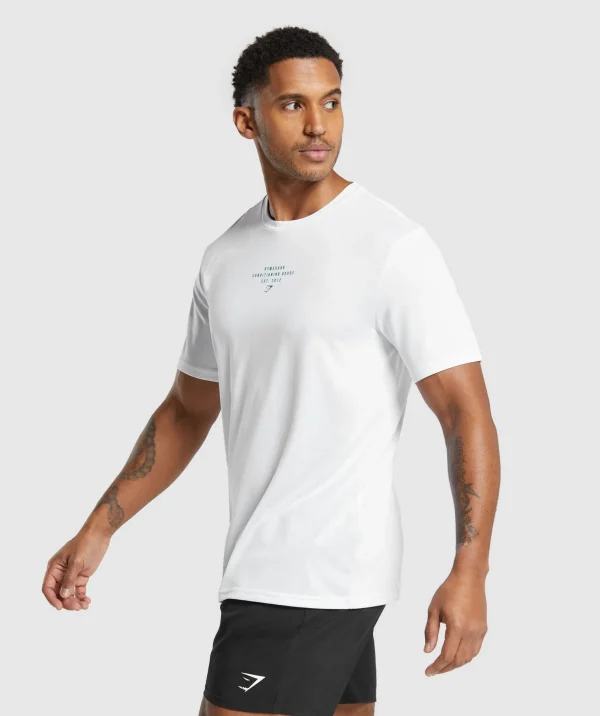 Online Gymshark Conditioning Goods T-Shirt White